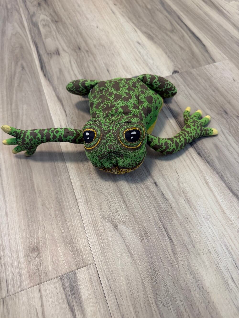 Crocodile Creek Metamorphosis Frog Tadpole Reversible Plush Stuffed Small Green